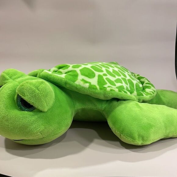 Giant Green Sea Turtle with Green Glittery Eyes Excellent Used Condition 18” - Picture 3 of 11